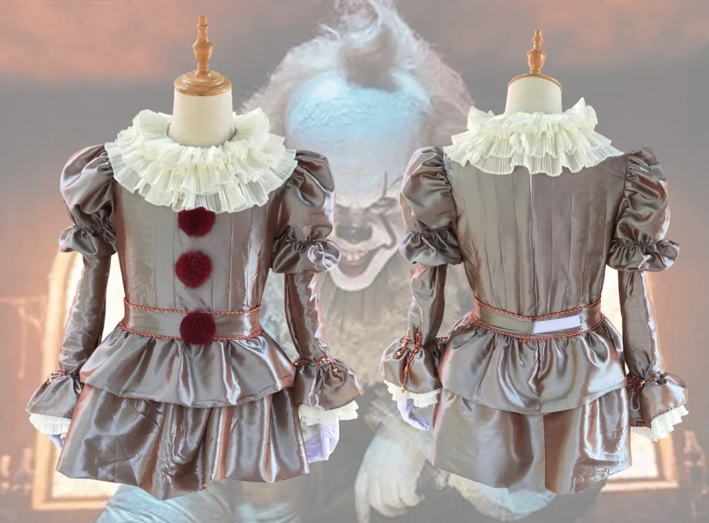 Мужской костюм на Хэллоуин маскарадный клоуна Стивена Кинга из сериала It Pennywise