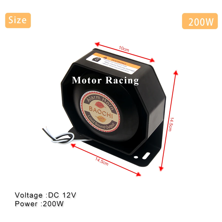 Беспроводной пульт дистанционного управления 12 В сигнал тревоги автомобиля рог