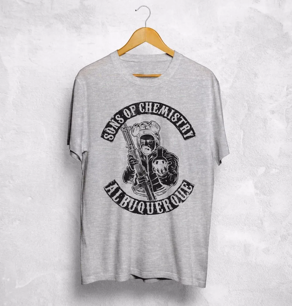 Летние модные хлопковые топы с короткими рукавами и круглым вырезом Heisenberg Sons Of