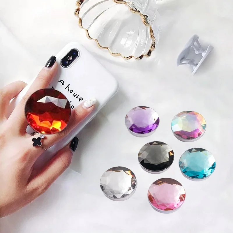 Big Diamond Popular Phone Holder for Iphone Xr Samsung Universal Finger Ring Phone Stand Phone Support Mobile Phone Bracket