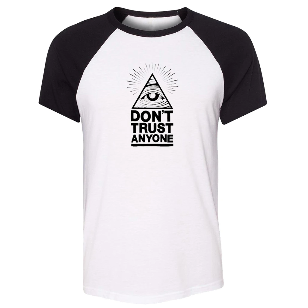 Хлопковая футболка с коротким рукавом для мужчин не доверяйте никому