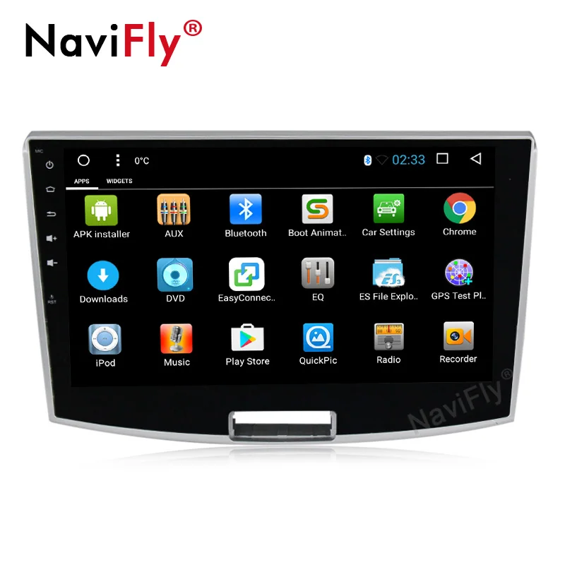 Navi-Fly Android8.1 HD сенсорный экран Quad core автомобильный мультимедийный плеер forVW Passat B6 B7