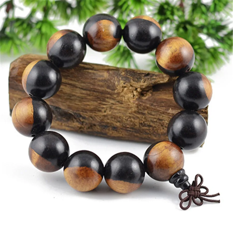 SEA MEW модные бусины Будды подлинный эбеновый шарм браслеты для женщин и мужчин
