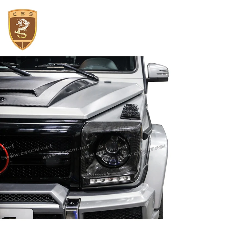 Для G Class W463 G500 G55 G63 G65 из углеродного волокна светодиодный светильник на