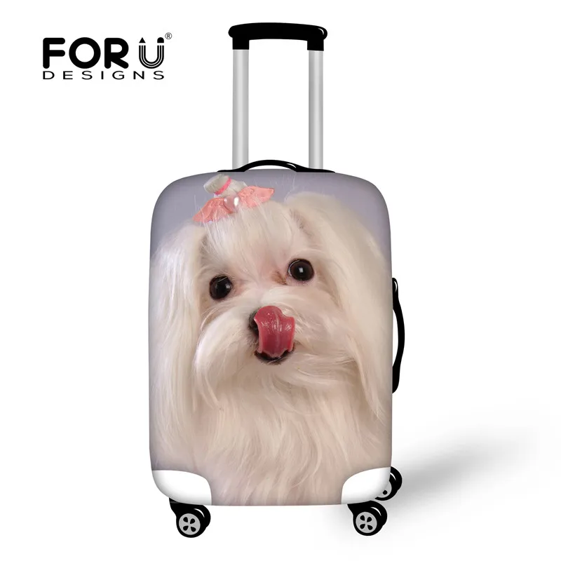 FORUDESIGNS, 3D Schnauzer, водонепроницаемый чехол для багажа, защитные пылезащитные Чехлы для собак, животных, Дорожный чемодан, чехол для 18-30 дюймов, чехлы - Цвет: H4535