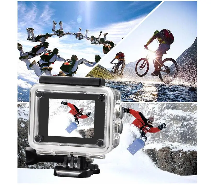 SJ4000 экшн-Камера спортивная DV 2 0 дюймов Дайвинг 30 м Водонепроницаемая HD 1080P Экстрим