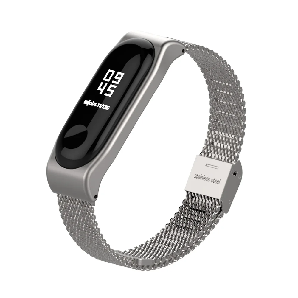 Браслет mi jobs, ремешок для Xiaomi mi, браслет 4, 3, браслет mi Band, 3, металлический браслет, браслет из нержавеющей стали