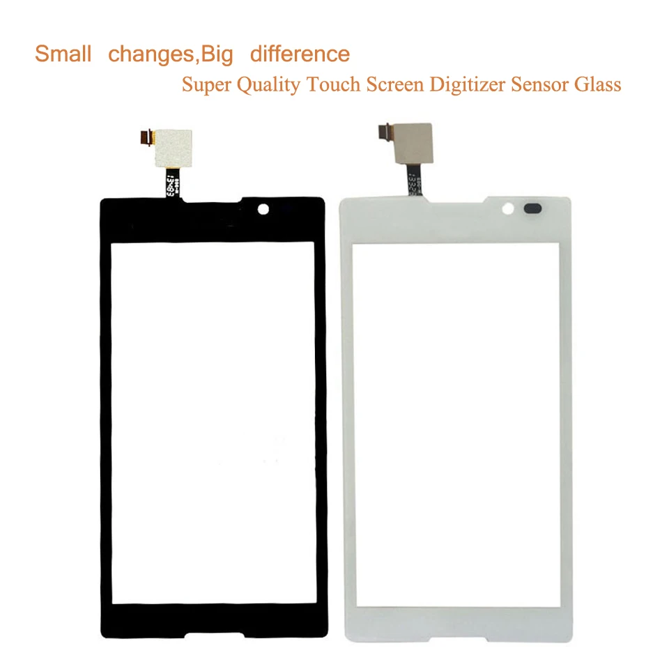 Сенсорный экран 5," для sony Xperia C S39H C2304 C2305 сенсорный экран дигитайзер Переднее стекло Сенсорная панель сенсор Замена объектива