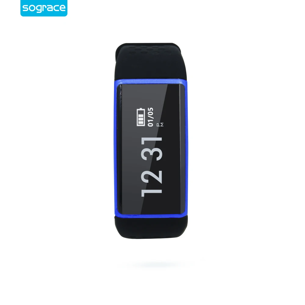 Sograce S08 OLED Smart Bracelet Bluetooth Heart Rate Monitor Alarm Clock Pedometer Weather Forecast Waterproof For Android iOS |