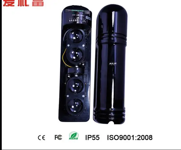 Factory sale Outdoor alarm alert 4 Beams IR Sensor /window door Intruder Alarm Beam 150m Infrared Detector primeter protection |