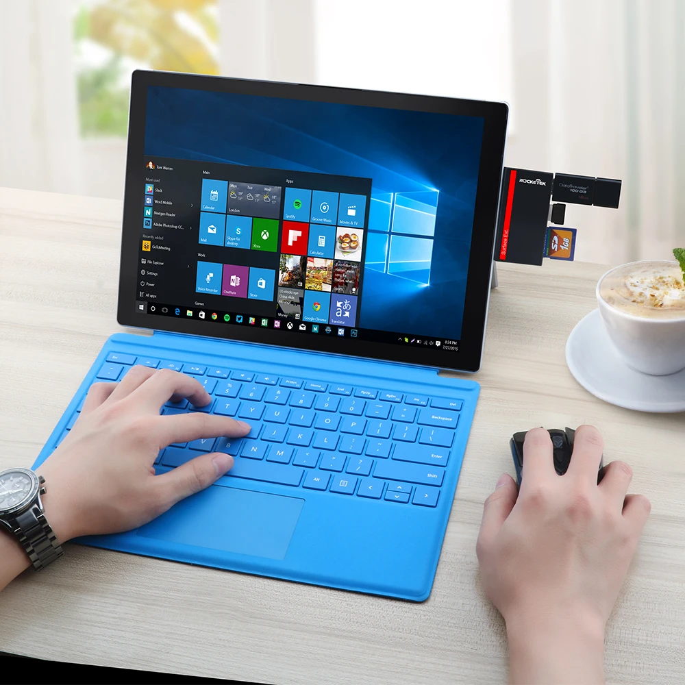 Rocketek USB 3,0 мульти 5 в 1 устройство чтения карт памяти Адаптер для SD/TF micro SD Microfoft Surface Pro 3/4/5/6 концентратор ноутбук компьютер