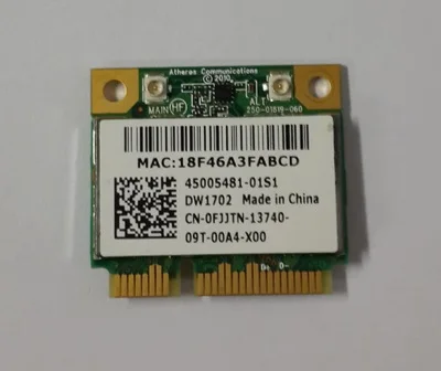 , Atheros AR9285 AR5B195 DW1702 802, 11 B/g/n,  - PCI-E WLAN   Bluetooth  DELL 14R 15R N4010 N5010