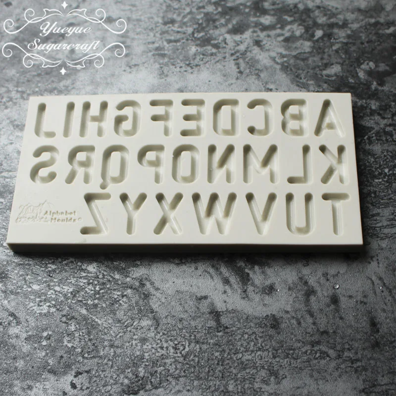 Yueyue Sugarcraft Newest Alphabet Silicone mold fondant cake decorating tools chocolate gumpaste | Дом и сад