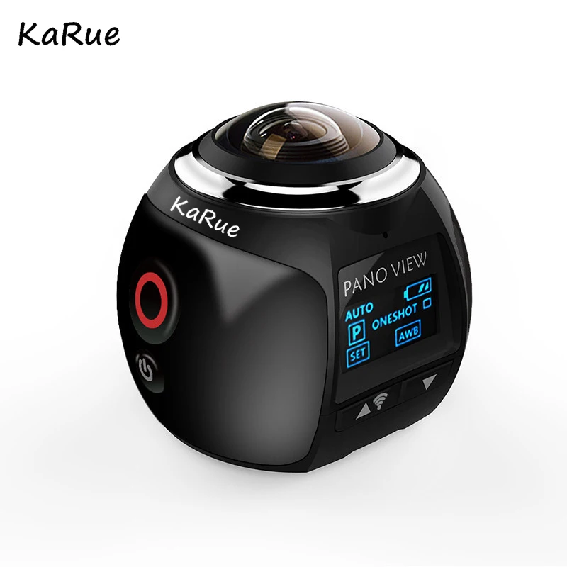 KaRue V1B Камера 360 экшн Wi Fi 2448*2448 со сверхвысоким разрешением Ultra HD Mini