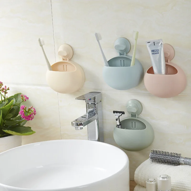 Сферический всасывания зубная щетка стойки прочный бесшовные мощный мыть стойку