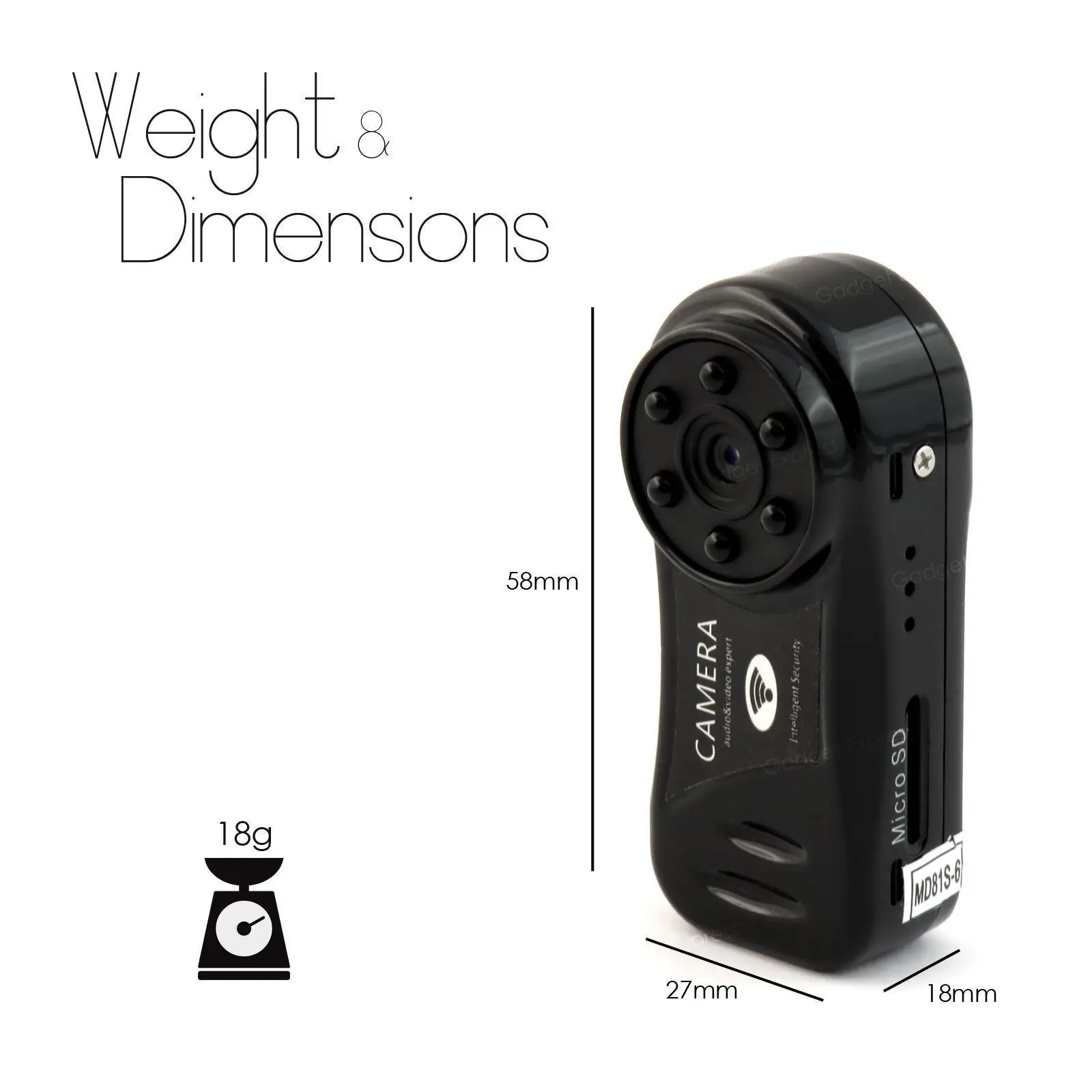 MD81 6 мини камера ИК ночная версия WiFi Беспроводная для автомобиля DV DVR видеокамера