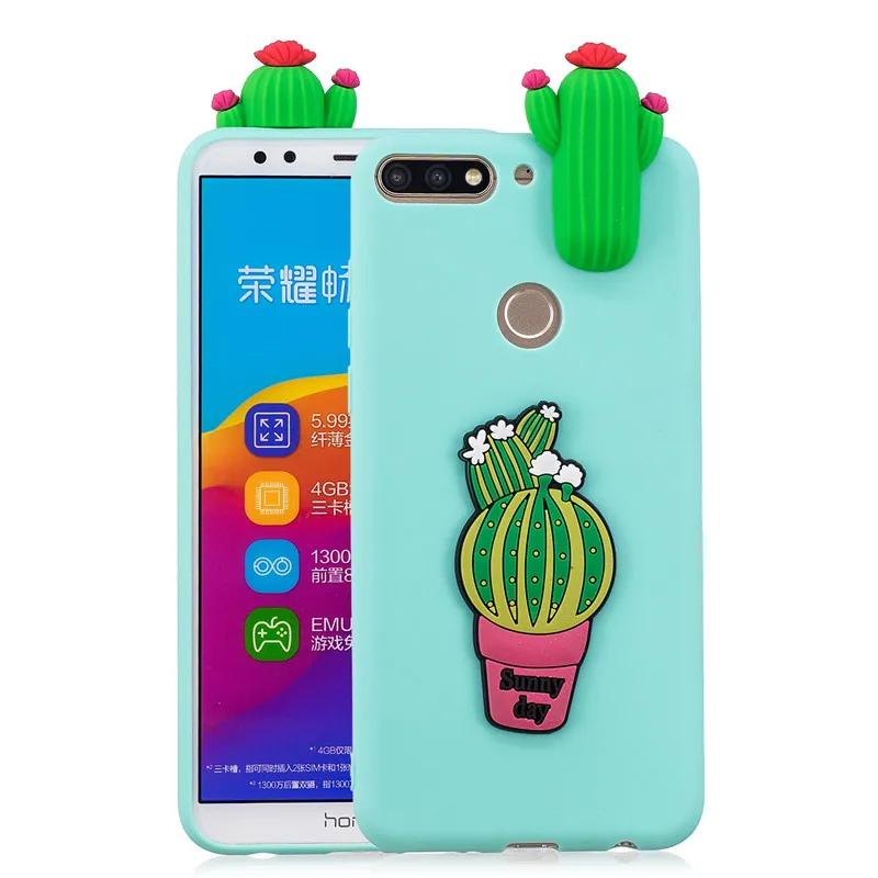 G Y7 чехол для Coque huawei Y7 чехол s для huawei Y7 Prime чехол мультяшная 3D кукла игрушка Мягкий силиконовый чехол для телефона для женщин - Цвет: G