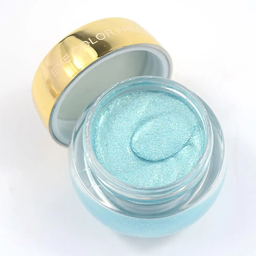 Один стойкий Водонепроницаемый Цвет Блеск тени для век Крем Макияж глаз |