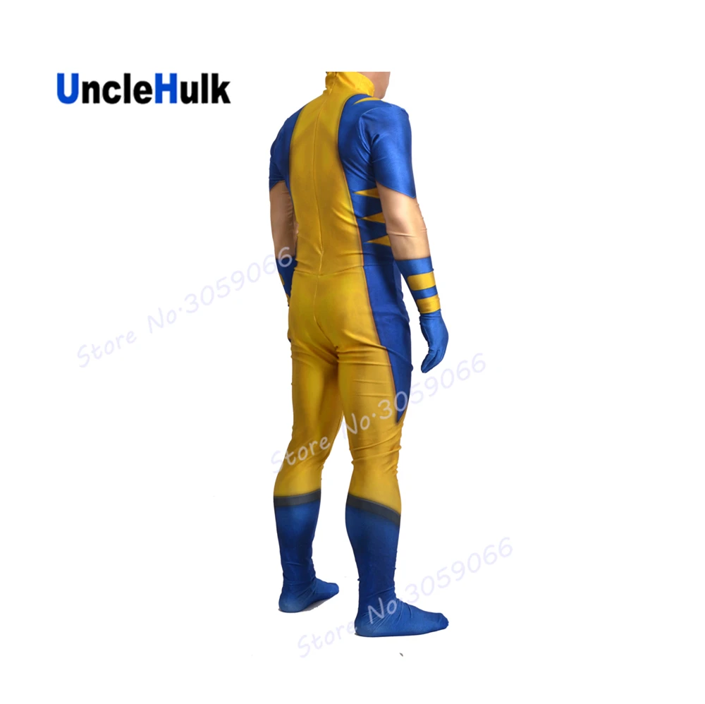 Желтый и синий костюм из спандекса Джеймса Логана хоулетта | UncleHulk Тематическая