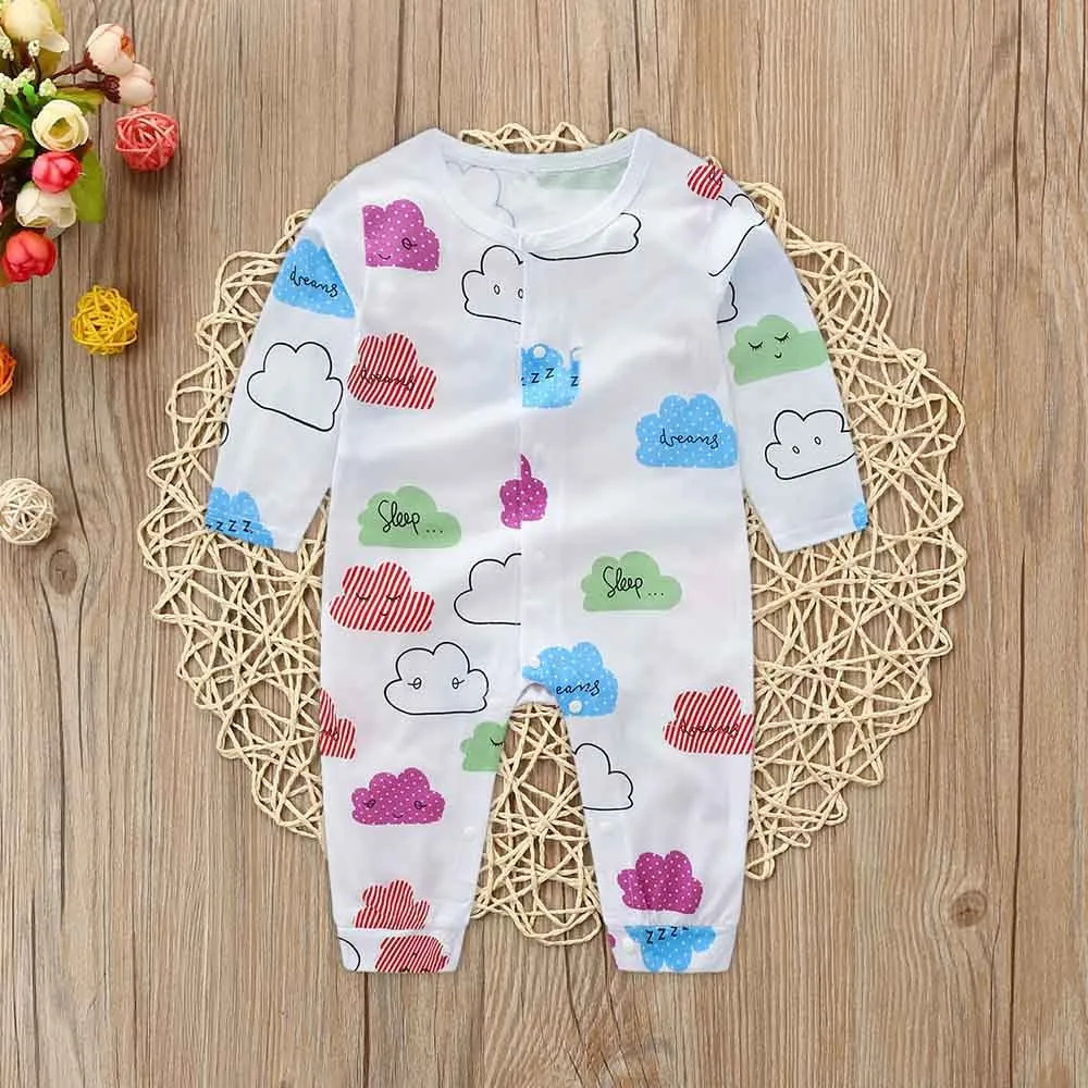 Одежда для детей на весну осень хлопковое модное боди с длинными рукавами и