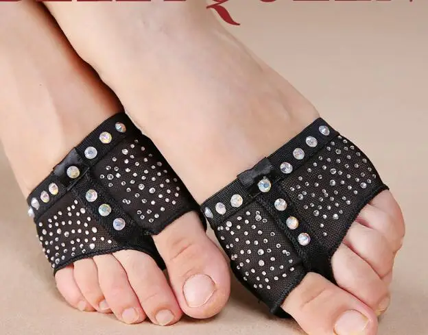 Размер: 34 41 Стразы для танца живота лапы ног стринги носки балетные черный белый