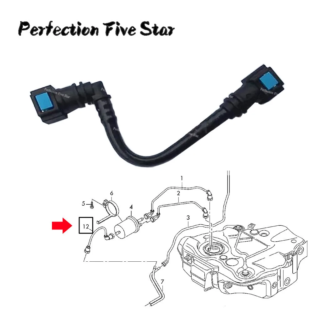 4F0201218E для AUDI A4/S4 2001 2008 A6 2005 2011 TT 2007 2009 2010 RS4 2014 2006 шланг топливной системы|Топливные