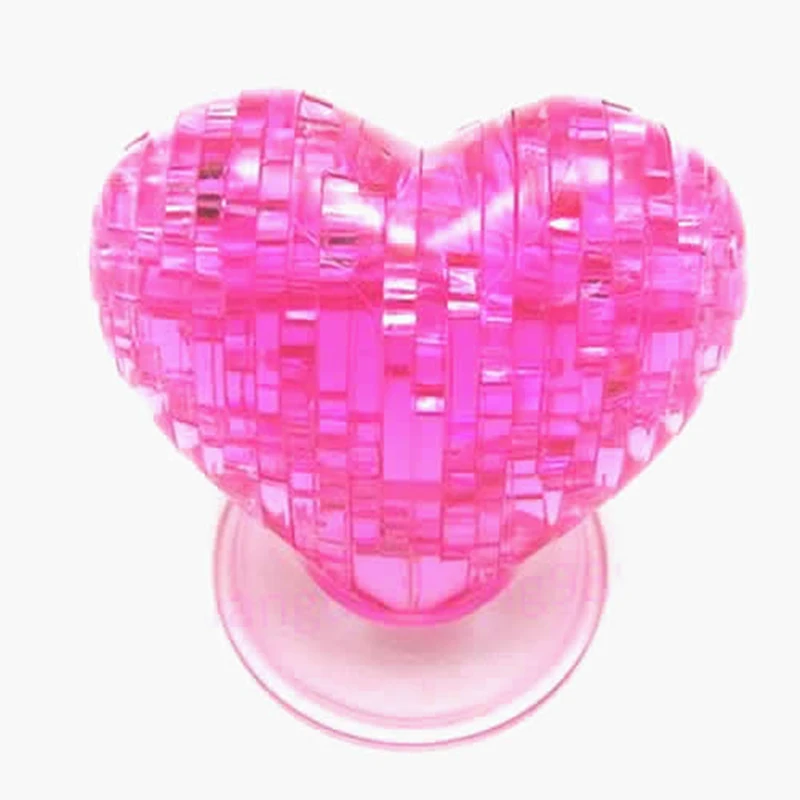 

3D Хрустальная модель Сделай Сам надпись Love Сердце головоломка IQ игрушка для подарка