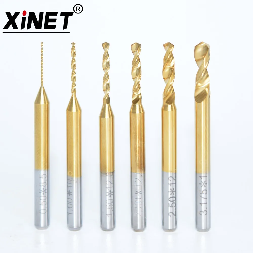 TiA PCB Drill 3 175 мм (1/8 '') * 0 2 микро Board drill Nanotechnology Вольфрамовая сталь cnc