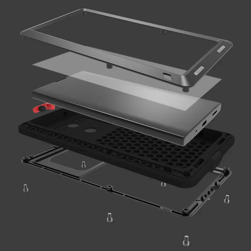 Aluminum Metal Case For Sony Xperia Xa2 ultra &amp Gorilla Glass Full Body Protective Heavy Duty Shockproof Ultra |