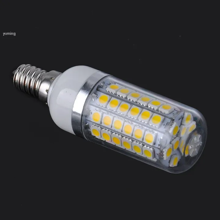 E14 из светодиодов лампы SMD5050 6.8 Вт 1300 1400lumen 220 В 240 теплый белый кукурузы 69 светод.|led