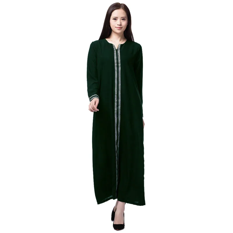 Дубай Abaya исламское платье Турецкий мусульманский кафтан длинное мусульманское