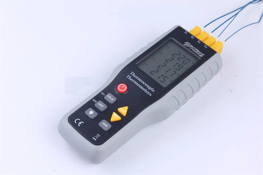 PerfectPrime TC41 4-канальный k-тип цифровой термометр термопары Датчик-200-1372C/2501F 20x4