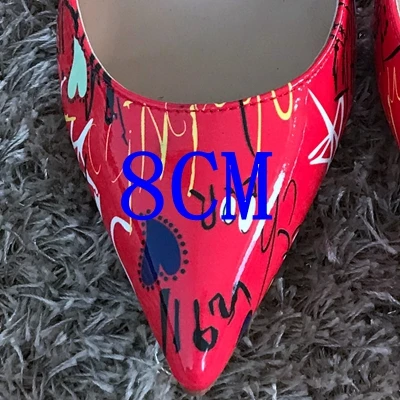red TUYA8 Туфли на высоком каблуке 8, 10, 12 см; женские туфли из лакированной кожи с острым носком; женские вечерние свадебные туфли-лодочки; женские летние туфли на высоком каблуке - Цвет: red TUYA8