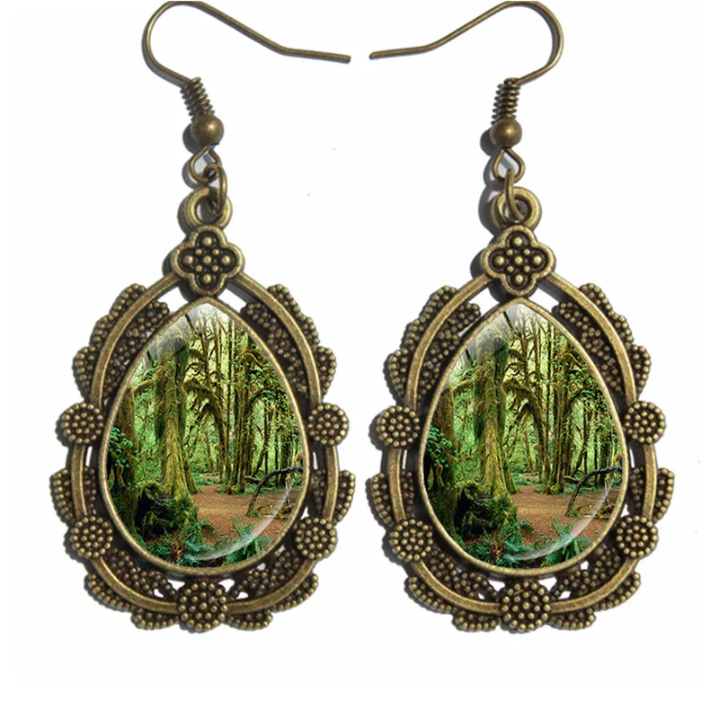 Новое поступление ретро лес высокое качество серьги ювелирные изделия опт