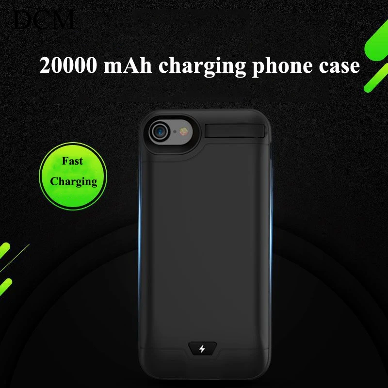 Зарядное устройство чехол для iphone 6 7 8 plus аудио чип частоты 20000 Mah батарея