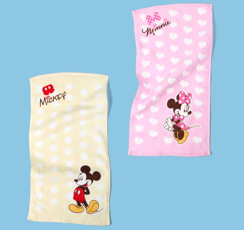 Disney 25*50 см детская одежда из хлопка полотенце в воде, для детей, с принтом Дональд Дак, Минни Нижнее белье с рисунком из мультфильма трусы-специальное полотенце