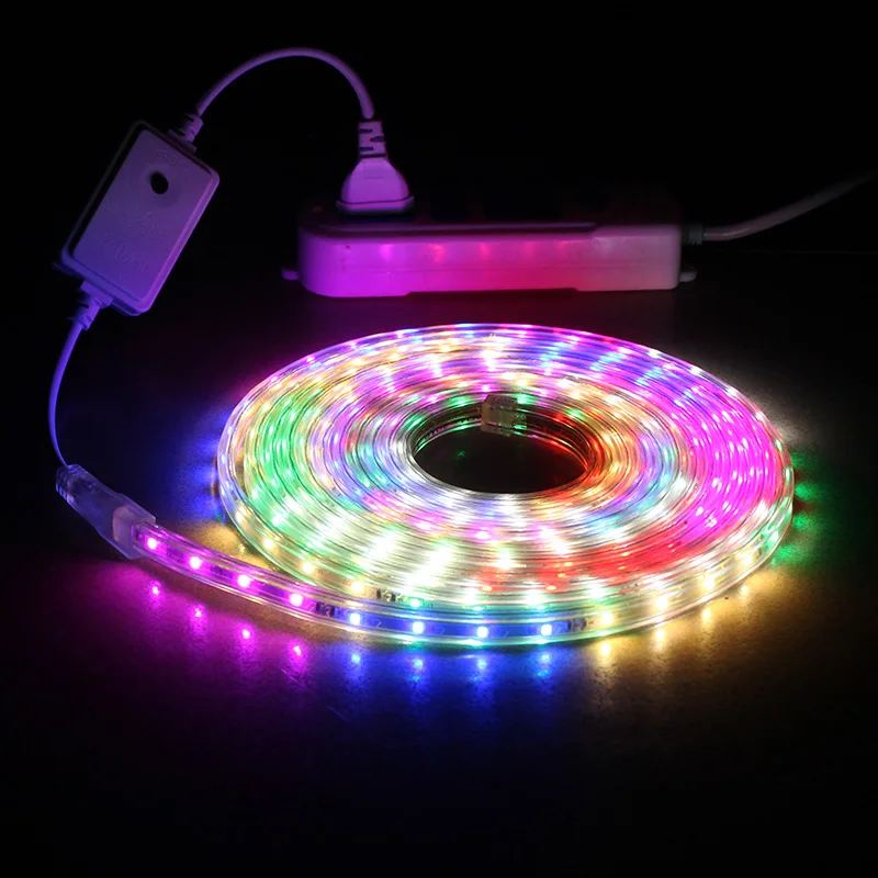 LAIMAIK SMD2835 светодиодный светильник Светодиодная лента 220 В перем. Тока 48