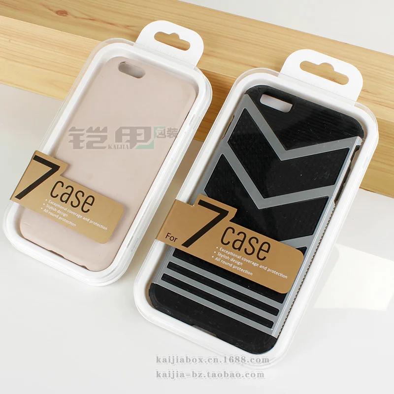 KJ-651 300 шт модный PE пластиковый кристалл коробка розничная торговля для iPhone7/7 плюс