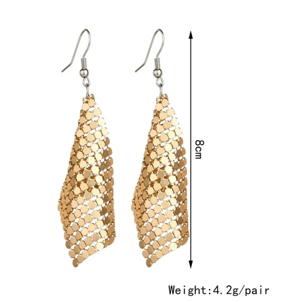 Блестящие Блестки кисточки массивные красочные геометрические металлические