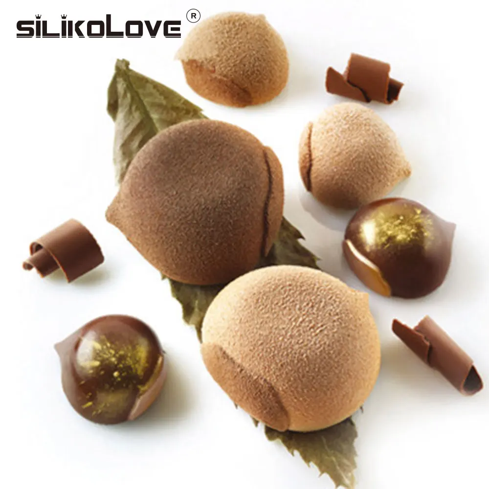 Silicolove 8 полость 3D мусс для торта шоколадные силиконовые формы инструменты Dessent