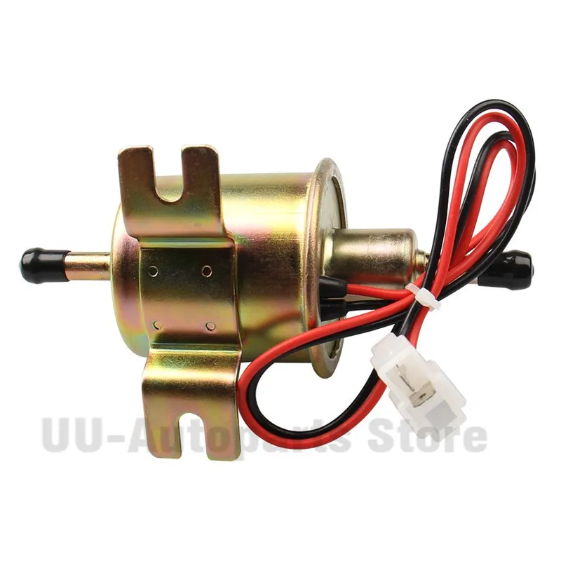 12V Универсальный Micro Электрический топливный насос отключения Давление газовый дизельный двигатель низкого Давление Металл Intank Твердые бензин насосы HEP-02A