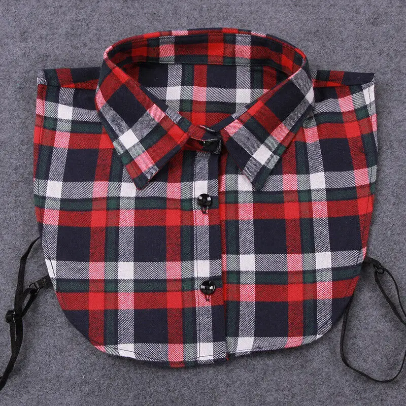 Рубашка с ложным воротником женская блузка из хлопка со съемным мужская рубашка