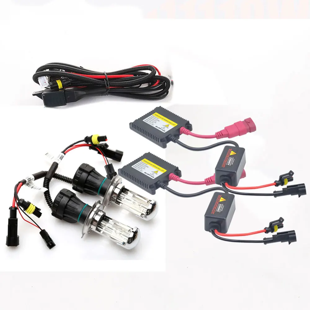 Набор биксеноновых ламп H4 HID 12 В 55 Вт комплект цифровых тонких балластных HB2 9003