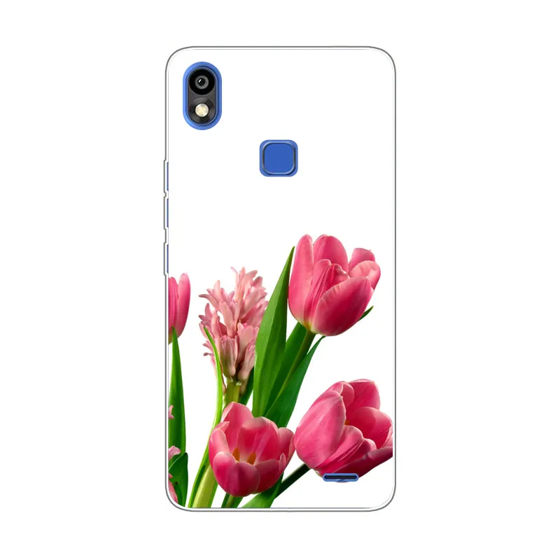 Infinix Smart 2 HD X609 Case Silicon chrysanthemum Painting Soft TPU Back Cover for Phone protect Bags shell |