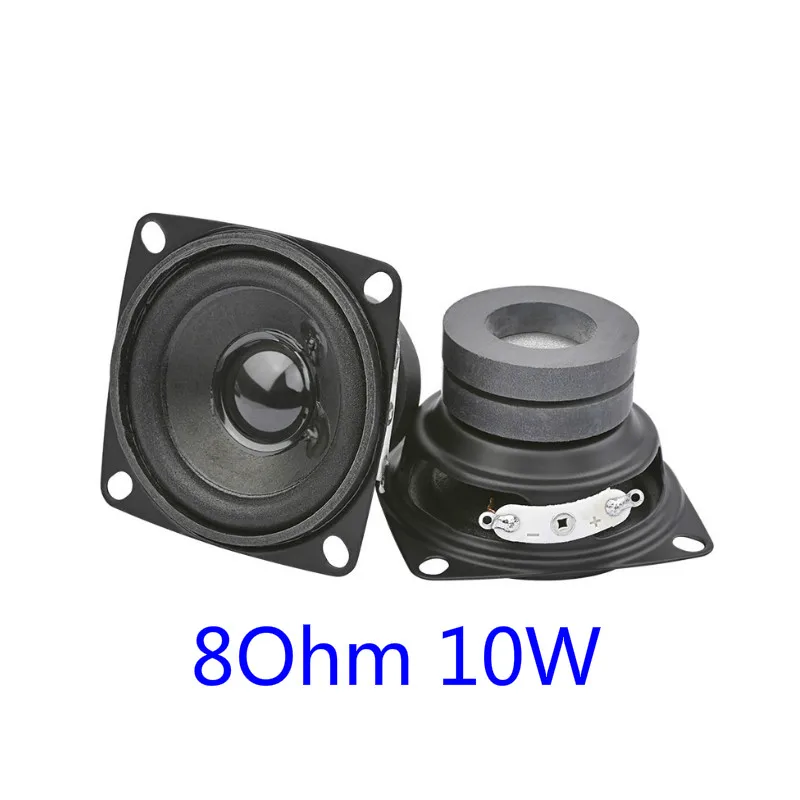 8Ohm AIYIMA 2 шт. 2 дюйма мини аудио портативный динамик s 4Ohm 8Ohm 10 Вт полный спектр динамик DIY для домашнего кинотеатра звуковая система - Цвет: 8Ohm