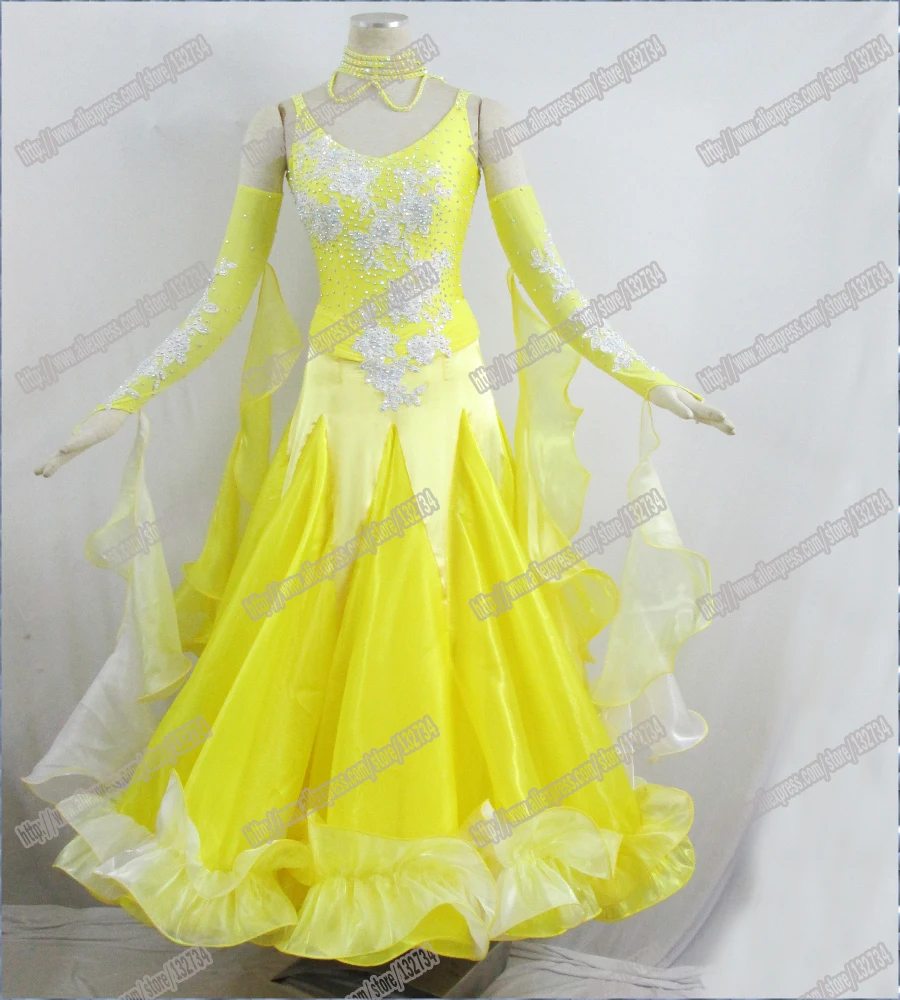 Современный Вальс Танго бальное платье для танцев гладкое стандартное