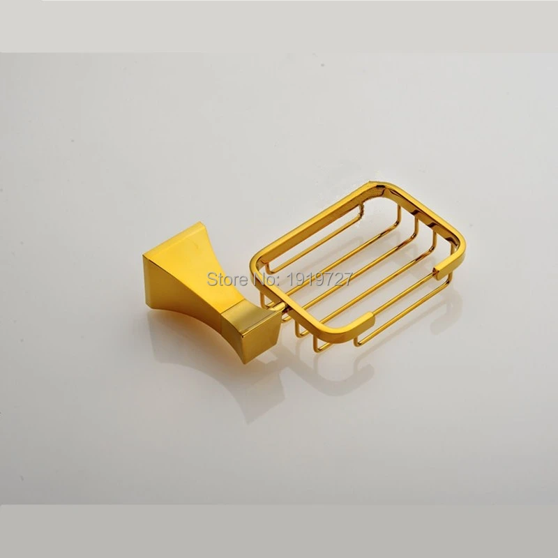 Европейский медный Золотой держатель для мыла аксессуары ванной комнаты золотой