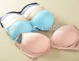 Женское нижнее белье Шелковый бюстгальтер без косточек тонкий бесшовный из 100%