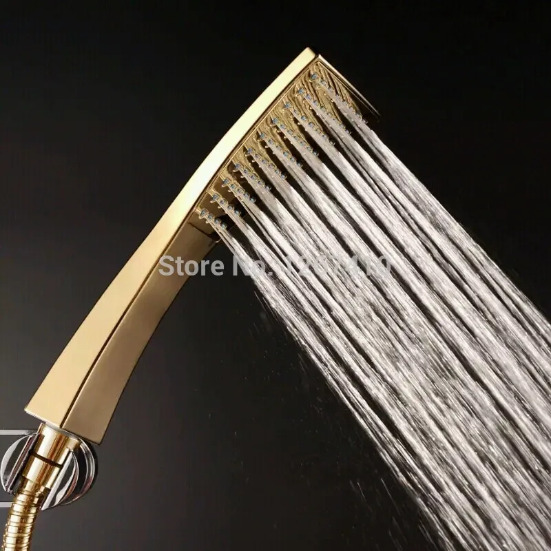 ROLYA оптовая продажа Высокое качество Золотой роскошный набор для душа смеситель
