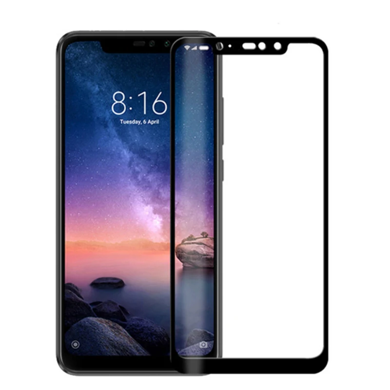 Защитное стекло для Xiaomi Redmi Note 6 Pro полное покрытие армированное закаленное Xiomi Note6